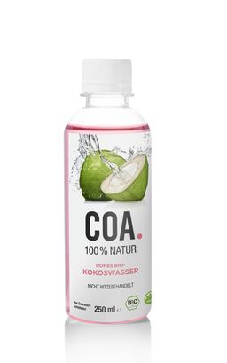 COA. Rohes Bio-Kokoswasser