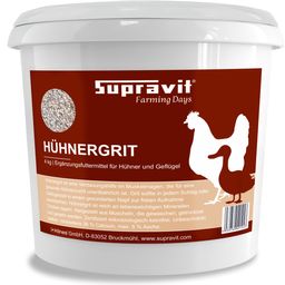 Supravit Hühnergrit Geflügelgrit 4 kg Muschelkalk - Futterkalk - calciumreiches Legehennenfutter