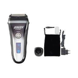 EUROtops Aufladbarer Rasierer mit LC-Display, Trimmer, 60 Min. Laufzeit