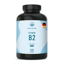 TRUE NATURE® Vitamin B2 Kapseln - 250mg Riboflavin pro Kapsel