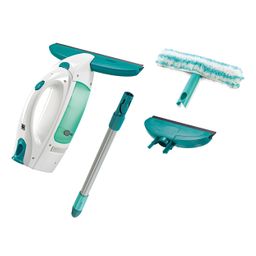 Leifheit Fenstersauger Dry&Clean 4-tlg., Fensterreiniger, Akku Fensterputzer, mit Absaugdüse