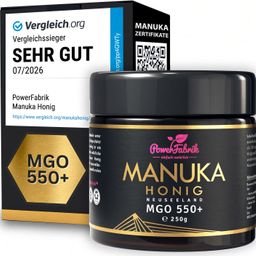 PowerFabrik Manuka Honig MGO 550+, im Glas