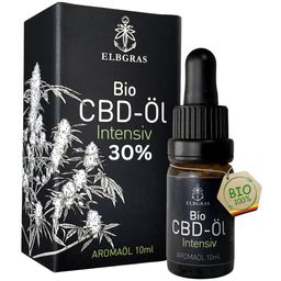 Elbgras Bio CBD Öl 30% - Vollspektrum Hanföl - CBD-Tropfen + Spraykopf - Cannabisöl - Deutsche Marke