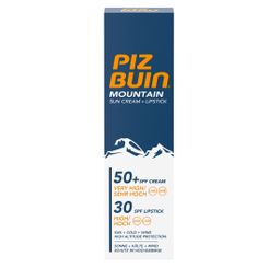 Piz Buin® MOUNTAIN Sonnenschutzcreme + Lippenstift SPF50+