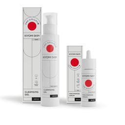 Kiyomi Skin Glass Skin Starter Duo Routine Set aus Niacinamide Serum und Reinigungsgel