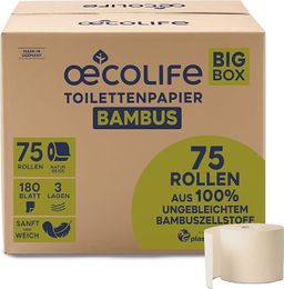oecolife Toilettenpapier Box BAMBUS