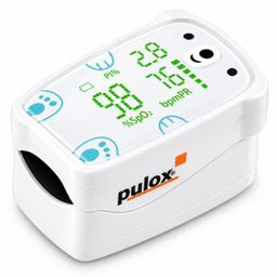 Pulox PO-235 - Finger-Pulsoximeter für Kinder mit Alarm in Weiß
