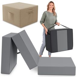 ELONEO Klappmatratze Spar-Set inkl. Husse & Transporttasche 15 cm hoch, versch. Größen & Farben