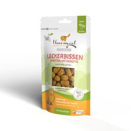 Leckerbissen für Katzen mit Insekten + Karotte
