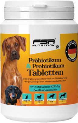 FSA NUTRITION Präbiotikum & Probiotikum Tabletten - Probiotika für Hunde