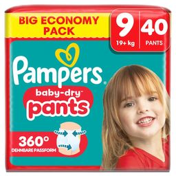 Pampers Baby Dry Pants Gr. 9 Extra Large 19+kg Big  Windeln Eco Pack