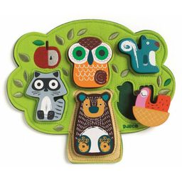 djeco Puzzle Baum mit Tieren