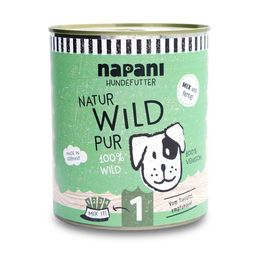 napani Dosenfutter für Hunde, Wild pur