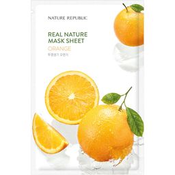 NATURE REPUBLIC Real Nature Orange Mask – Aufhellende & erfrischende Tuchmaske
