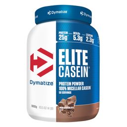 Dymatize Elite Casein Protein Pulver Rich Chocolate – Casein Eiweißpulver mit BCAAs