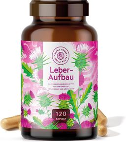 Leberaufbau - Mariendistel Artischocke & Löwenzahn - 120 Kapseln - Deutsche Markenrohstoffe