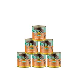 FIETE Geschmacksvielfalt mit Huhn & Lamm - Nassfutter für Hunde