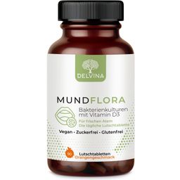 Delvina Mundflora - Lutschtabletten gegen Mundgeruch (Orangengeschmack)
