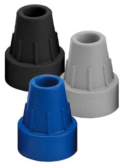 Ossenberg Krückenkapseln mit Stahleinlage, ø 16 mm, schwarz