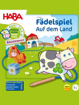 HABA Lernspielzeug Fädelspiel Auf dem Land