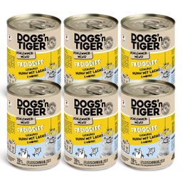 Dogs’n Tiger Adult, Katzenfutter, Freigeist, Katzen Nassfutter, Getreidefrei, Huhn, Lachs & Karotte