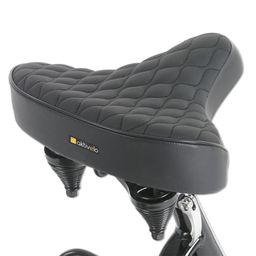 aktivelo Fahrradsattel Damen & Herren, weiche Federung, extra Breit, Bandscheibensattel, 27 x 25 cm