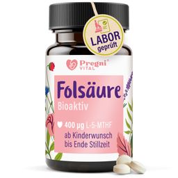 Folsäure Tabletten bioaktiv (L-5-MTHF-Ca) - von PregniVital®