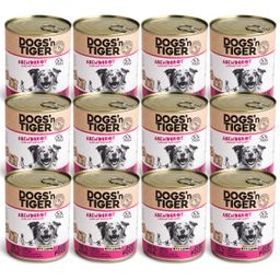 Dogs’n Tiger Adult Premium Hundefutter, Abendbrot, Nassfutter, Getreidefrei, Lamm & Pastinake