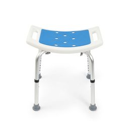 KARAT Duschhocker Noah - Höhenverstellbar - Anti-Rutsch-Gummifüße - Belastbar bis 150 kg