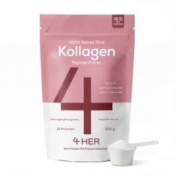 4HER Collagen Pure 500 g – 100 % reines hydrolysiertes Kollagenpulver