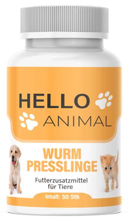 Hello Animal® Wurm Presslinge | Futterzusatzmittel für Tiere