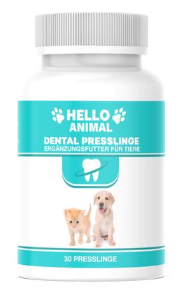 Hello Animal® Dental Presslinge für Hunde & Katzen | natürliche Zahnpflege