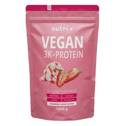 nutri+ Veganes Proteinpulver 3k - Eiweiß Protein Pulver 1kg