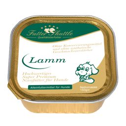Hochwertiges Nassfutter Lamm für Hunde, in praktischen Portion Schalen