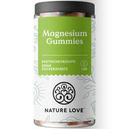 NATURE LOVE® Magnesiumcitrat Gummies – 120 Stk – 188mg Magnesium/Tagesdosis für Erwachsene