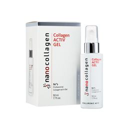 Nano Cosmetics Feuchtigkeitsspendendes Kollagen-Gel mit Hyaluronsäure für Gesicht und Körper