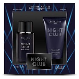 Jeanne Arthes Geschenkset Night Club Men Eau de Toilette + Duschgel Für Körper und Haare