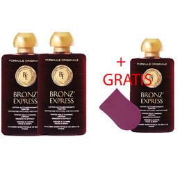 Academie Bronz Express  - SUPERSALE !!! 3 Bronz Express Lotion + 1 Applikator klein GRATIS dazu