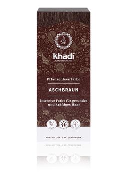 khadi Natural Cosmetics Pflanzenhaarfarbe Aschbraun 100 g