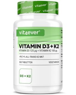 Vitamin D3 5.000 I.E. + Vitamin K2 100 mcg