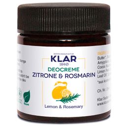 Klar's Deo Creme Zitrone & Rosmarin