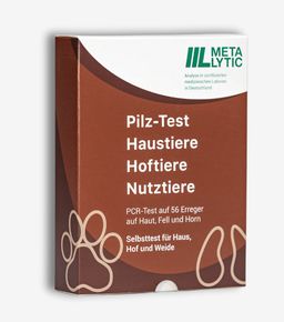 MetaLytic - Pilz Test für Tiere (Hautpilz, Pfotenpilz und Hufpilz) | vollwertiger Labortest