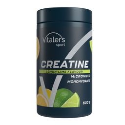 Vitaler's Sport Kreatin Monohydrat - 500 g, 100 Portionen (Zitrone-Limette)