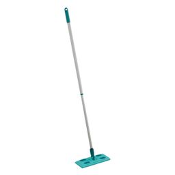 Leifheit Bodenwischer Clean & Away Telescope, Staubwischer mit Stiel, Kunststoff, Türkis, Silber