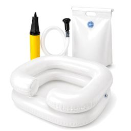 Pulox Haarwaschbecken - Mobile Patientendusche im Komplett-Set mit Zubehör