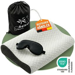 Omnirelexx Ergonomisches Kopfkissen  - Nackenkissen zur Entspannung aus Soft Memory Foam - Kissen