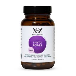 XbyX® Phyto Power – Rotklee Wechseljahre¹ Kapseln, Isoflavone, Adaptogene, Vitamine für Frauen ab 50