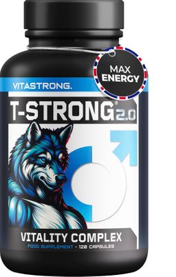 Vitastrong T-Strong 2.0 - 120 Kapseln, Unterstützung des Energiestoffwechsels & Vitalität