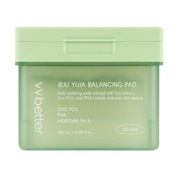 vvbetter Jeju Yuja Balancing Pad Toner-Pads – Yuja-Glow & täglicher Frischekick