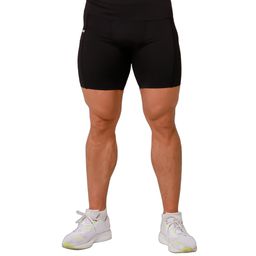 GymBeam Shorts Herren Slim mit Taschen Black Mid Kompression
